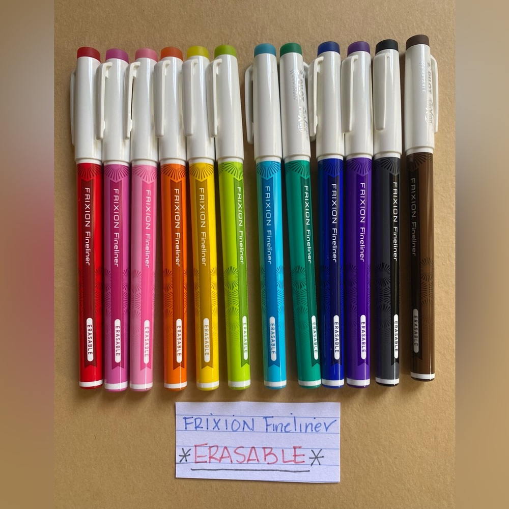 PILOT FRIXION FINELINER ERASABLE PENS
